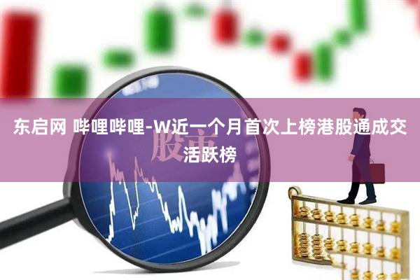 东启网 哔哩哔哩-W近一个月首次上榜港股通成交活跃榜