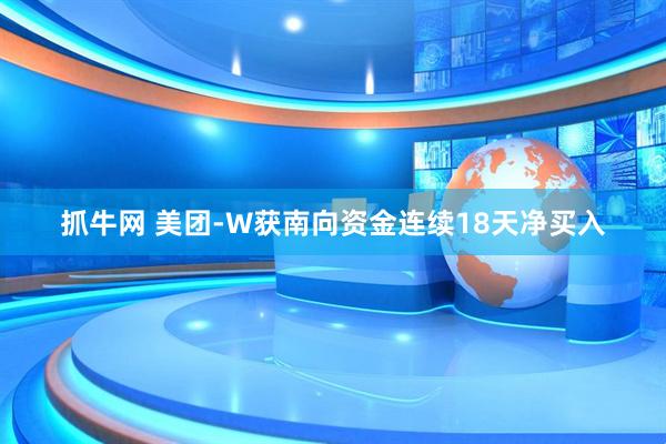 抓牛网 美团-W获南向资金连续18天净买入