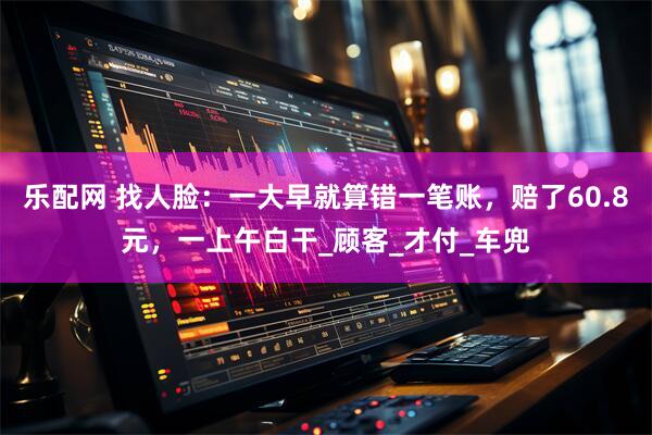 乐配网 找人脸：一大早就算错一笔账，赔了60.8元，一上午白干_顾客_才付_车兜