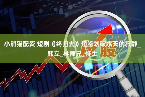 小熊猫配资 短剧《终归去》翅膀划破水天的寂静_韩立_林师兄_修士